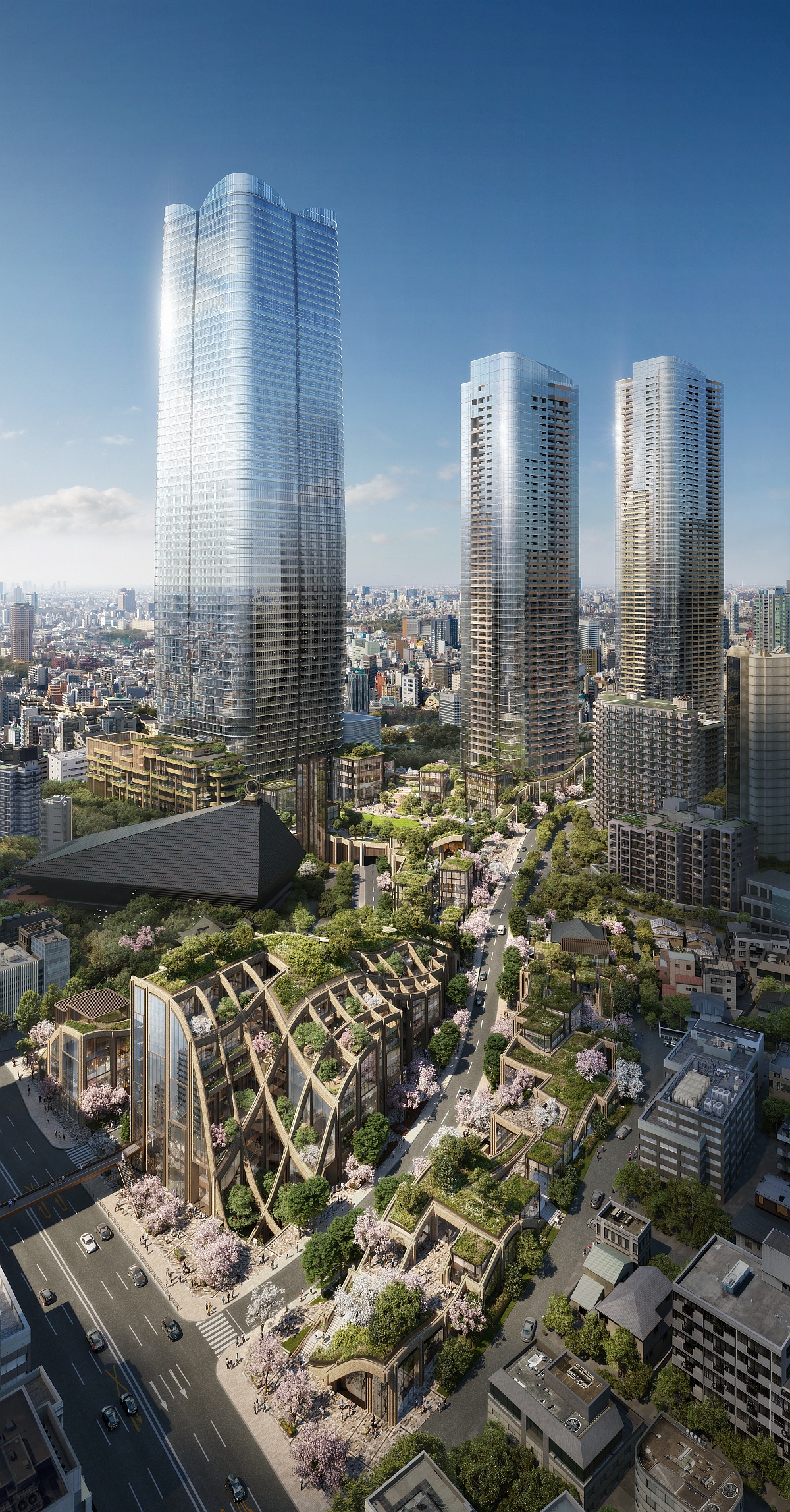 高さ日本一の超高層ビルとタワマン建設中 325 11m 262 m 237 m 虎ノ門 麻布台プロジェクト の建設状況 3 21 超高層マンション 超高層ビル