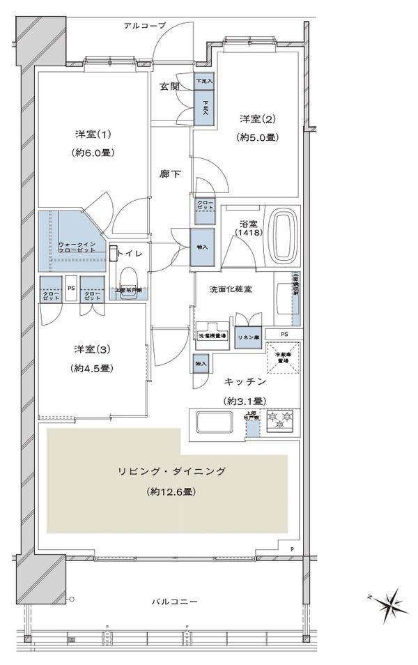 ドレッセタワー南町田グランベリーパーク 70Cタイプ