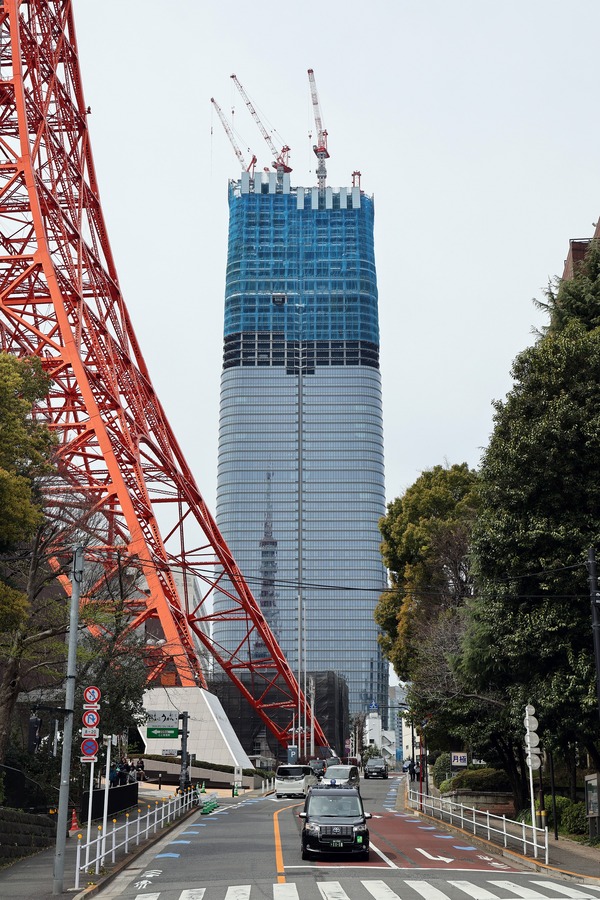 東京タワーと虎ノ門・麻布台プロジェクト メインタワー(A街区)