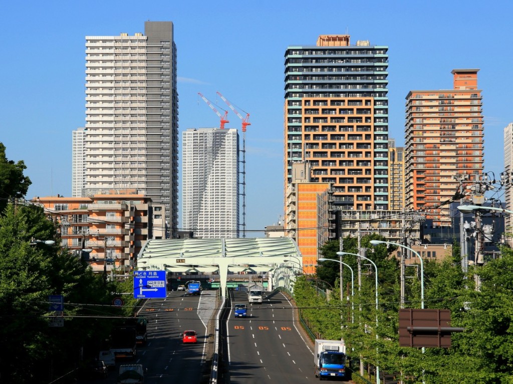月島の超高層マンション群 超高層マンション 超高層ビル