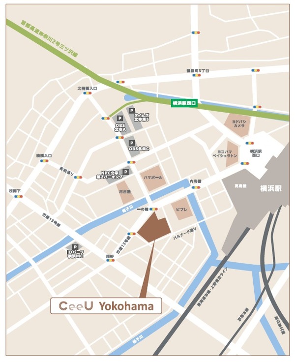 CeeU Yokohama¡Ê¥¹¥£¡¼¥æ¡¼ ¥è¥³¥Ï¥Þ¡Ë °ÌÃÖ¿Þ