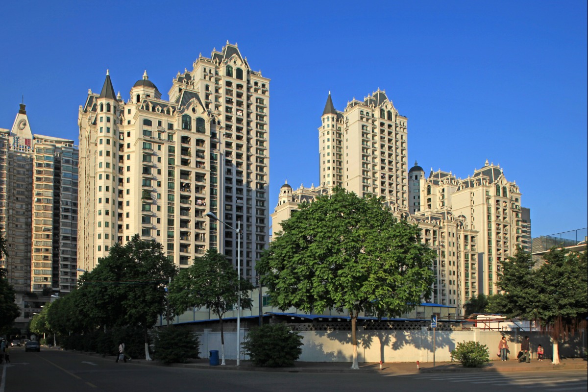 中国広州市のお城のようなマンション 超高層マンション・超高層ビル