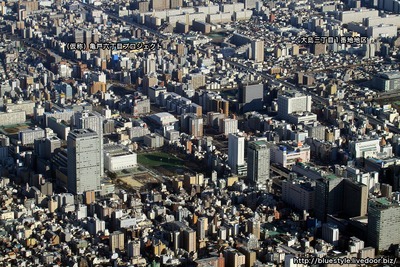 錦糸町・亀戸・大島方面の空撮
