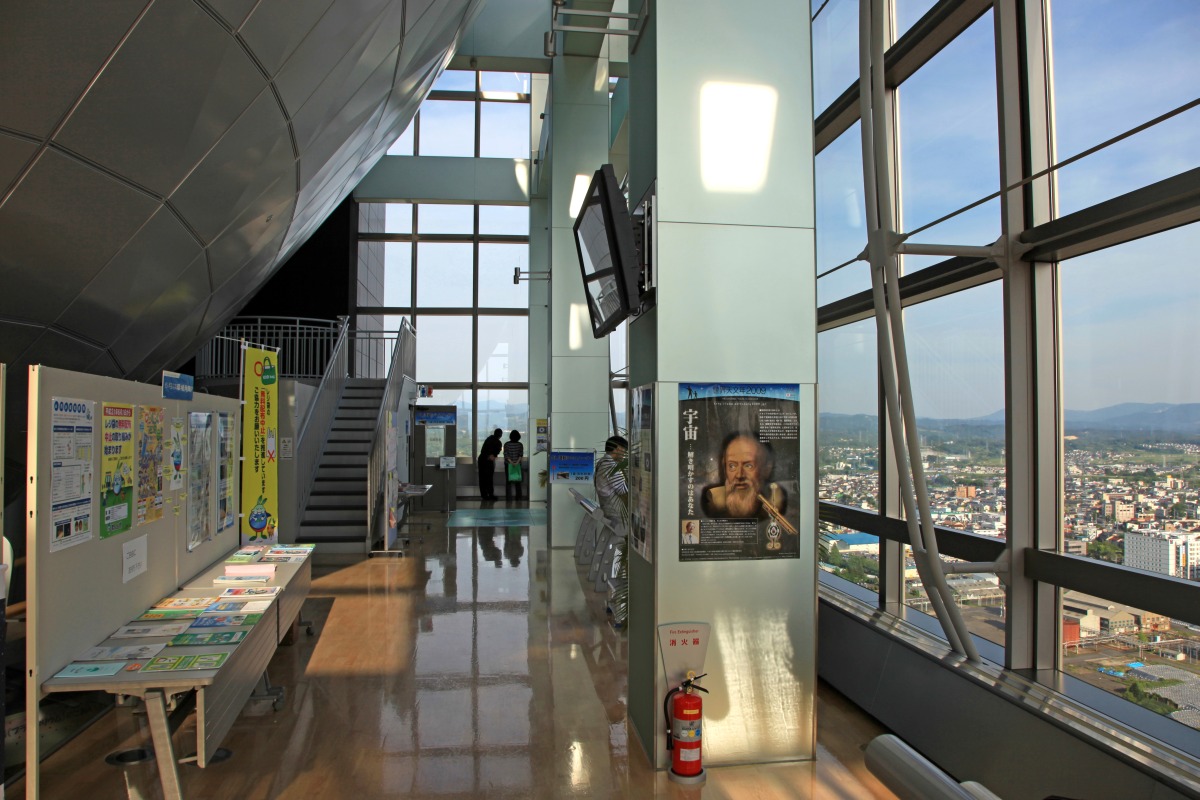 郡山のビックアイからの眺め 超高層マンション 超高層ビル