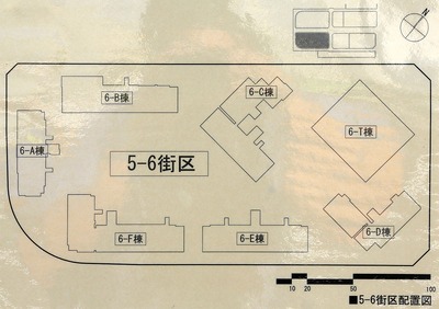 晴海五丁目西地区 第5-6街区配置図
