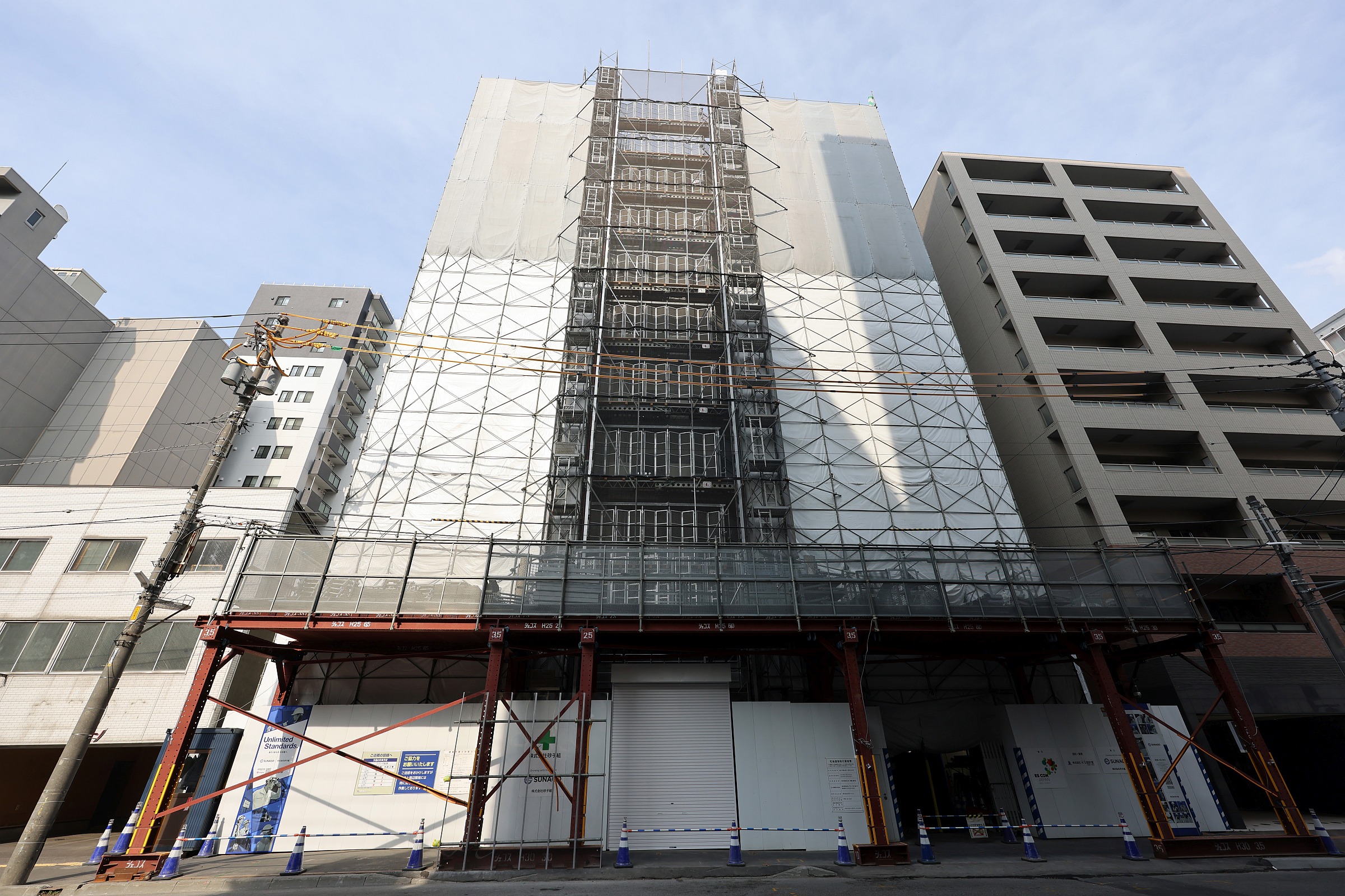 地上19階「レ・ジェイド札幌大通ザ・タワー」の建設状況！低層階は民泊