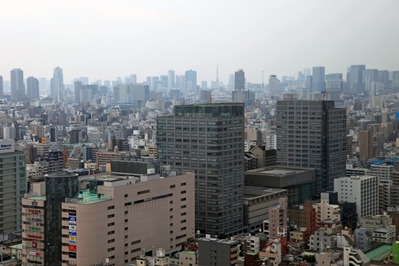 ブリリアタワー東京のビューラウンジからの眺め