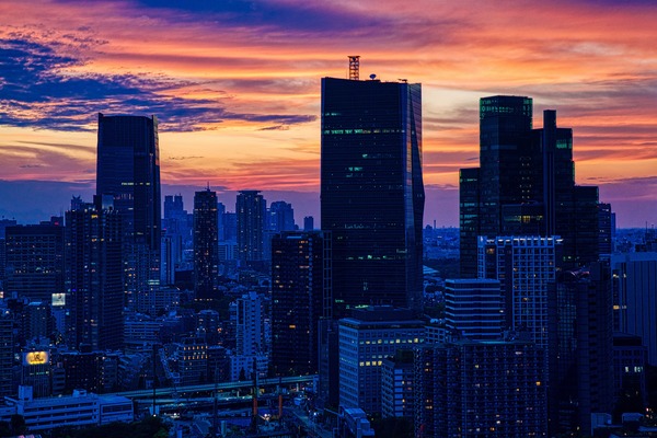 東京タワーからの夕焼け