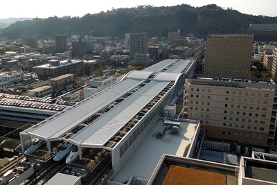 アミュランから見た鹿児島中央駅