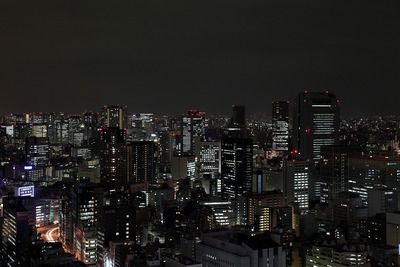 世界貿易センタービルから田町・三田方面の夜景