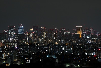 ピンクリボンと東京夜景