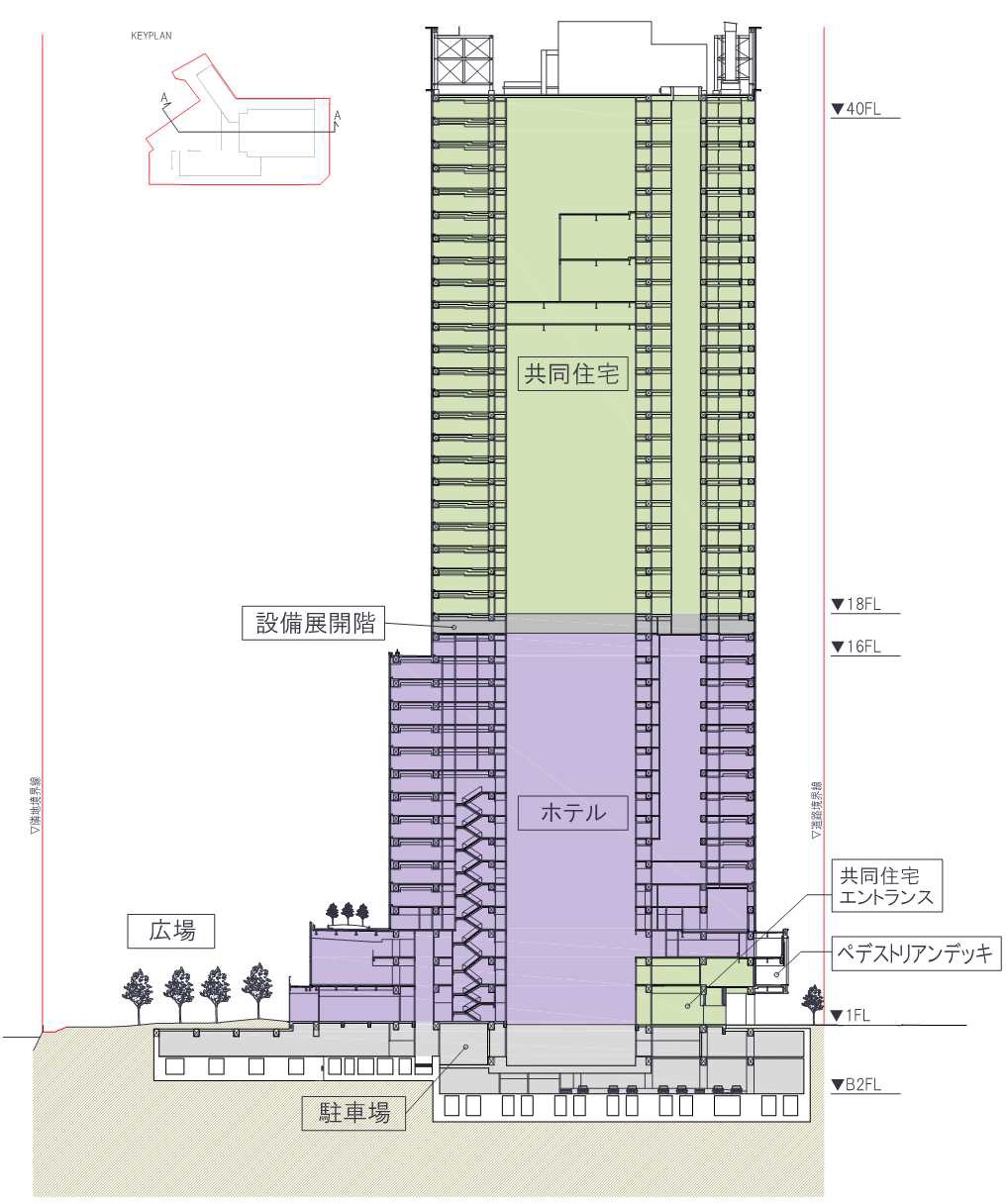 地上40階、高さ約150m「北仲通北地区A1・2地区」が民間都市再生 地上40階、高さ約150m「北仲通北地区A1・2地区」が民間都市再生