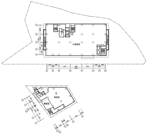 石神井公園駅南口西地区第一種市街地再開発事業 5階平面図