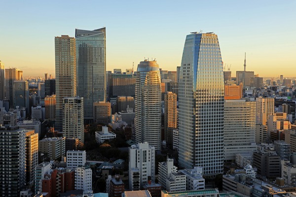 東京タワーから見た虎ノ門・愛宕方面