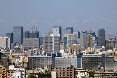 船堀から見た東京駅方面の眺め