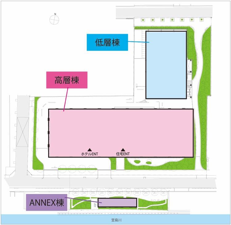 地上40階、高さ161.85m「(仮称)大阪市北区堂島浜二丁目計画」が 地上40階、高さ161.85m「(仮称)大阪市北区堂島浜二丁目計画」が