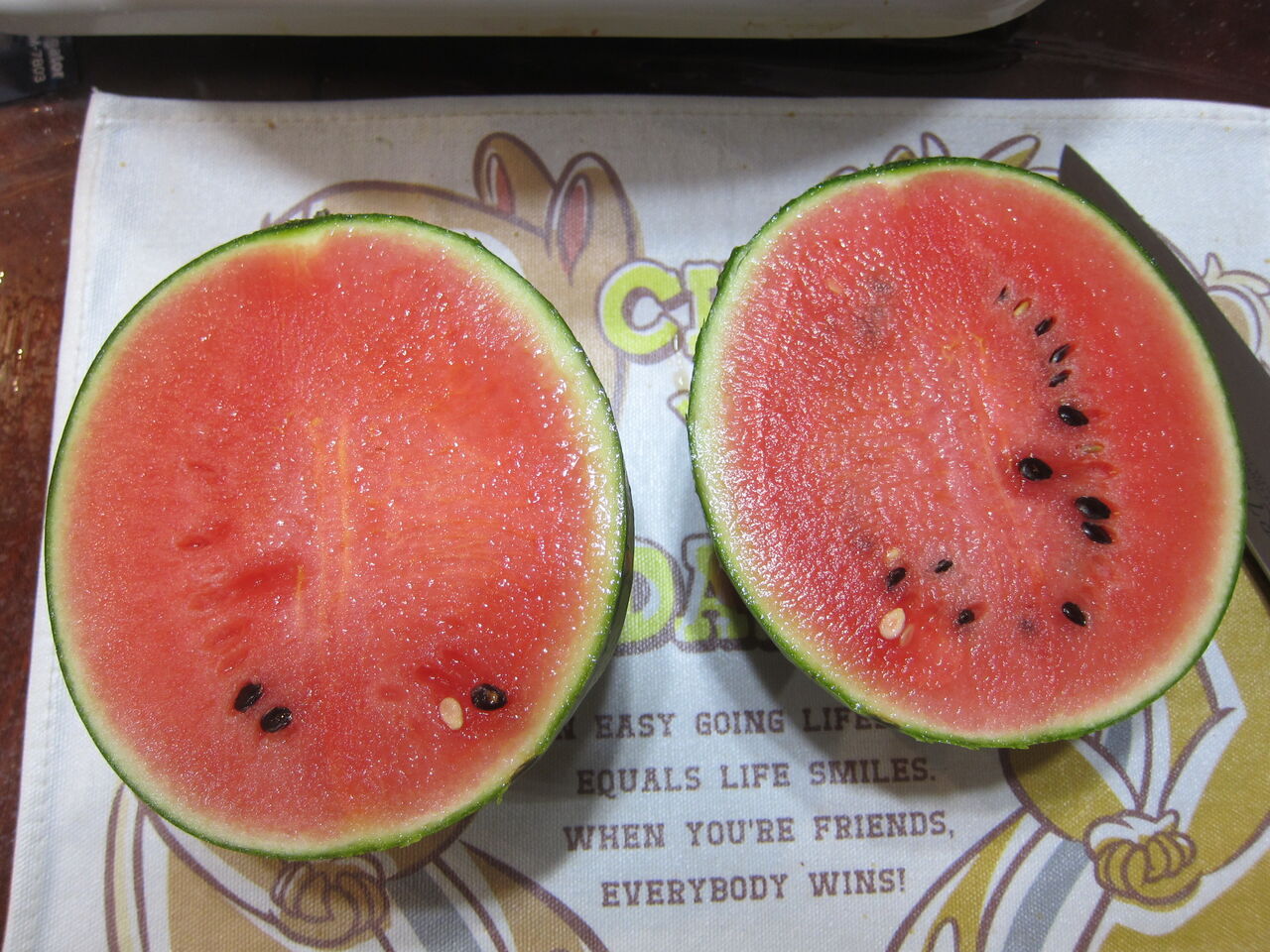 8 1 小玉スイカ 赤てまり 収穫 Blue Thunder 弐のblog