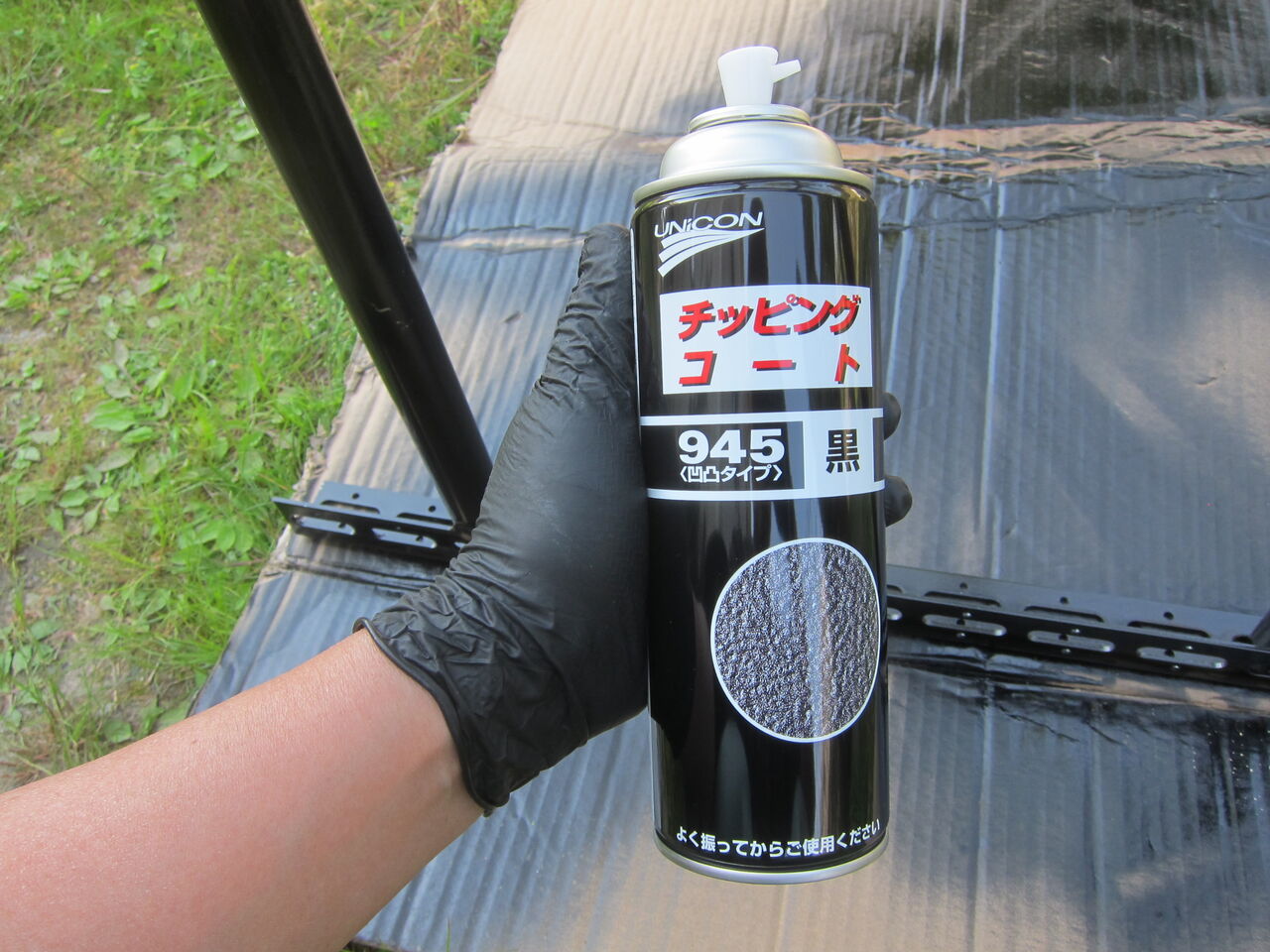 2020 デッキバンにルーフラック取付 ～その8～ ベースキャリア塗装終了 ...