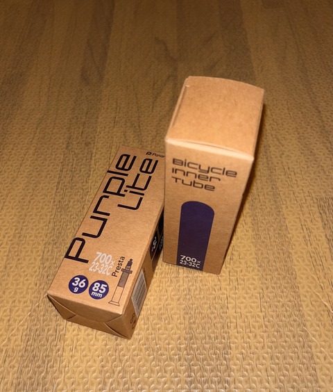 Panaracer パナレーサー TPUチューブ PURPLE LITE 購入インプレ