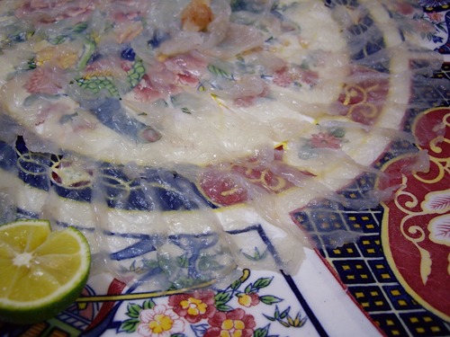 味の里ばんだいふぐ刺しアップ2