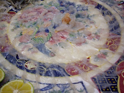 味の里ばんだいふぐ刺しアップ1