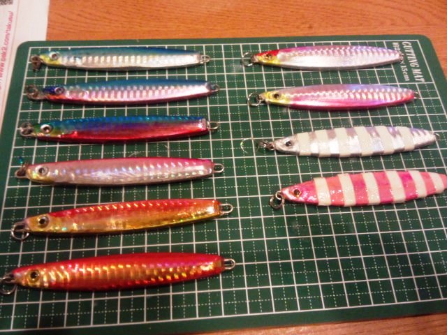 ダイソーの100均ジグで万能系レインボーカラーを作ってみた 休日は若狭湾でボート釣り 2ndステージse ダイソーの100均ジグで万能系レインボーカラーを作ってみた 休日は若狭湾でボート釣り 2ndステージse