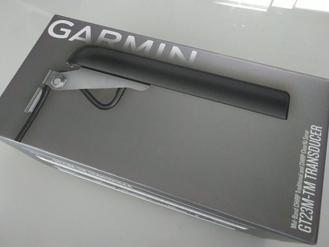 GARMIN魚探の振動子はチャープ対応のGT23M-TMを選択しました GARMIN魚探の振動子はチャープ対応のGT23M-TMを選択しました