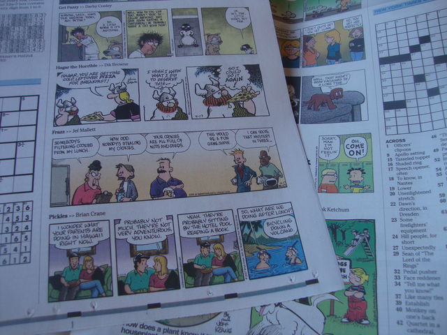 アメリカ新聞の４コマ漫画 ピクルズ Pickles 楽園ハワイと私