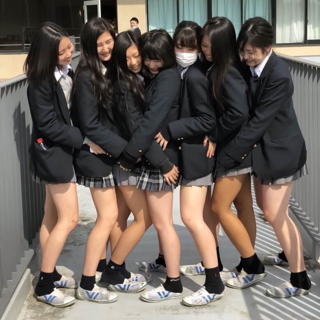 ミニスカJKの集合写真を見て囲まれて蹂躙されたい願望がある奴