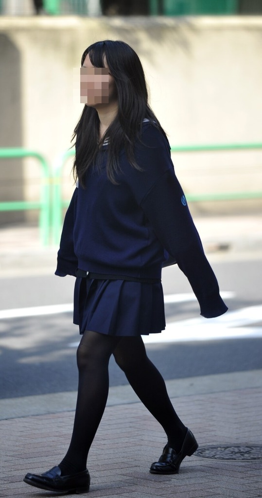 黒タイツJK6