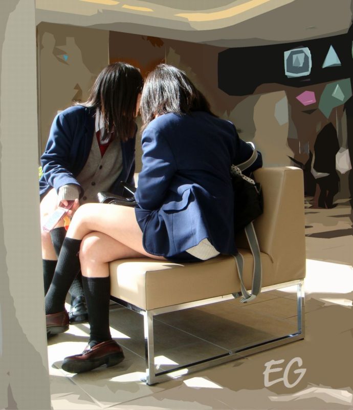 JK SIMULATORで大量に出てくるミニスカJKに襲われたいwww