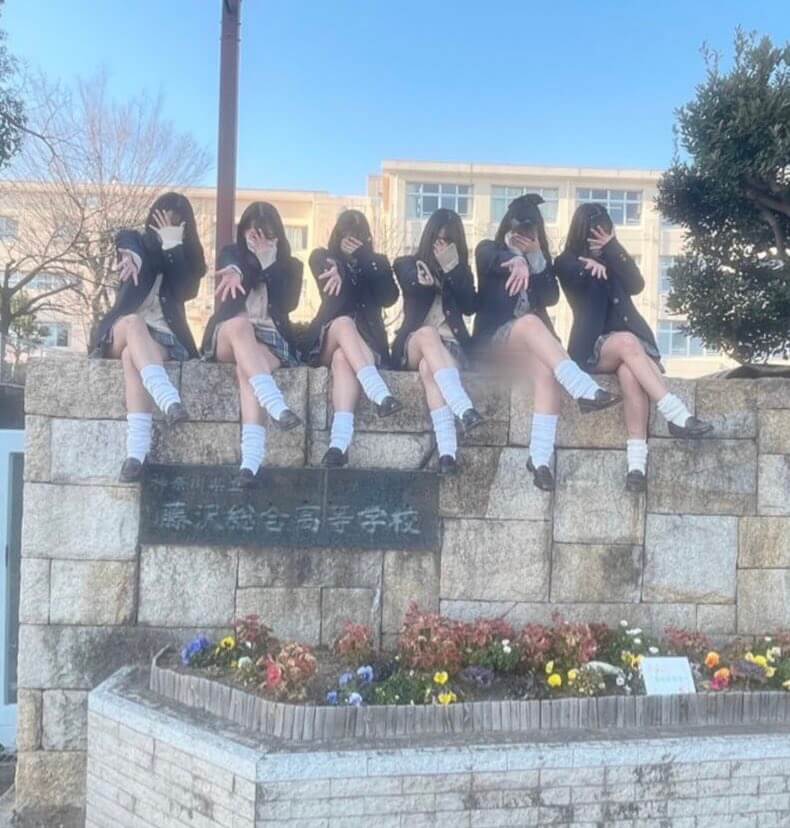女子高生集合写真90