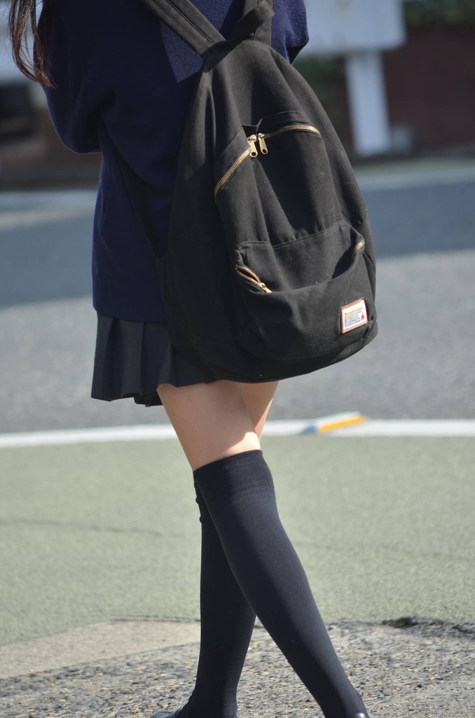 ニーソJK4