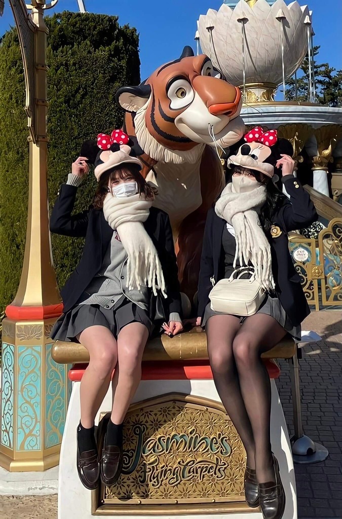 黒タイツJK10