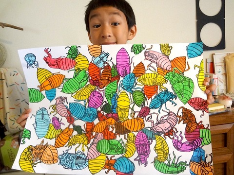 蝉のヌケガラ（完成）