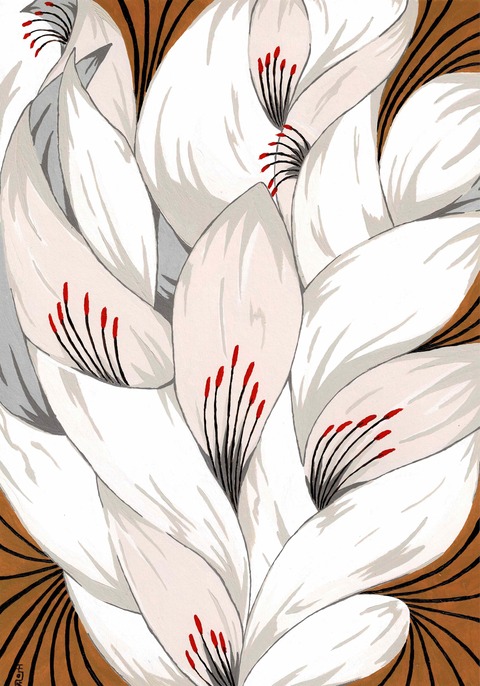 白い花びらのコピー