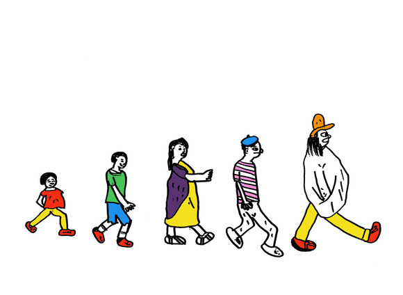 ボギー家族の絵（テン） カラー