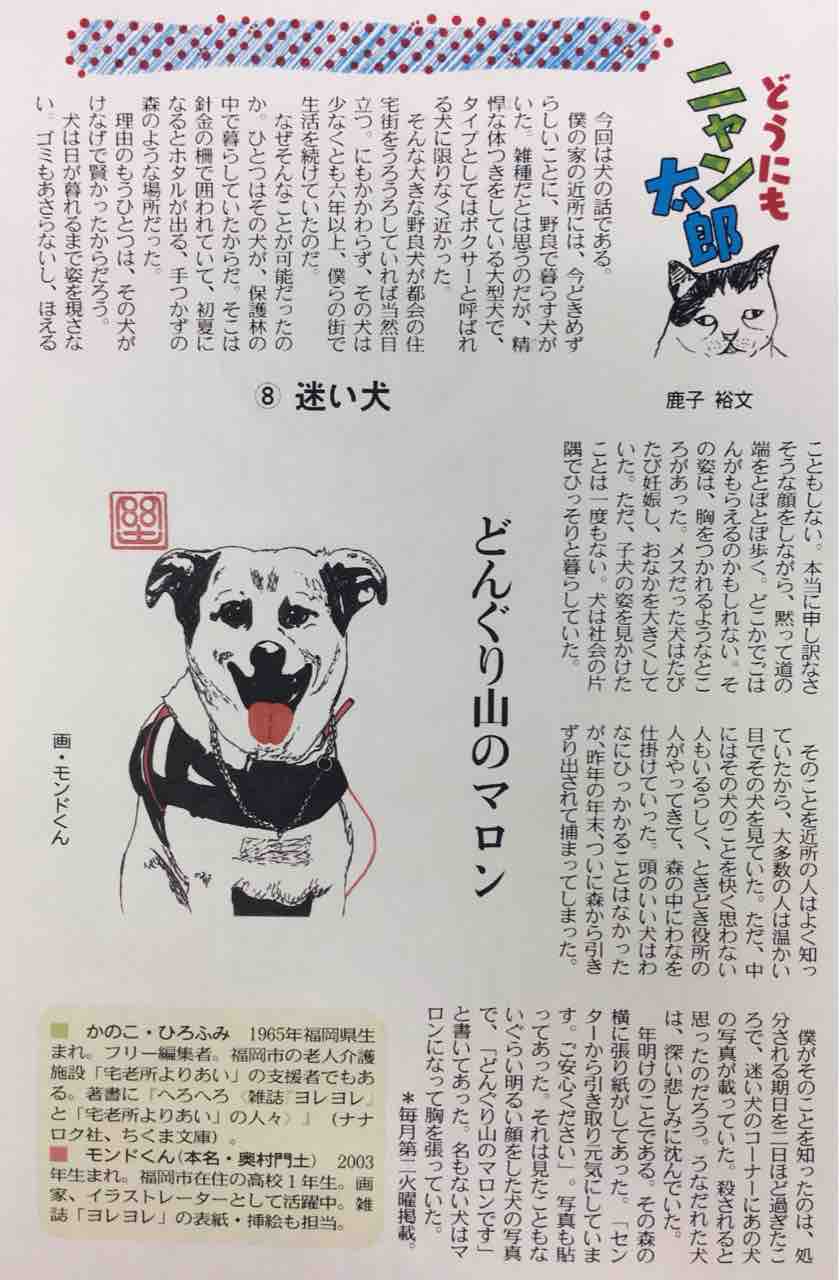 どうにもニャン太郎 連載8回目 どんぐり山のまろん モンド今日の絵 どうにもニャン太郎 連載8回目 どんぐり山のまろん モンド今日の絵