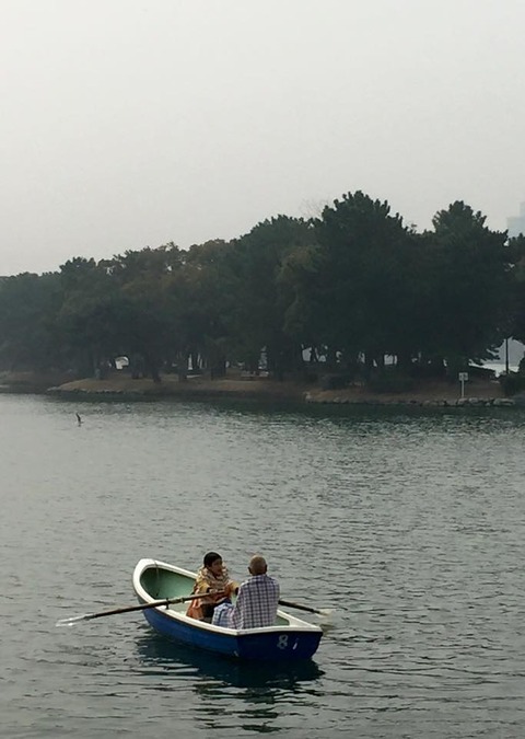 谷川俊太郎さんとボート