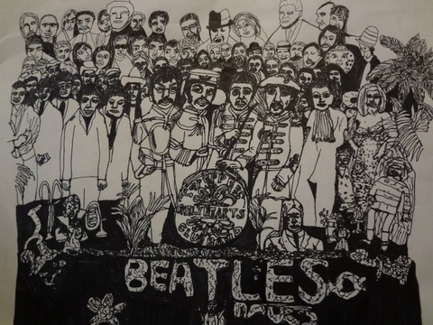 サージェントペパーズ白黒