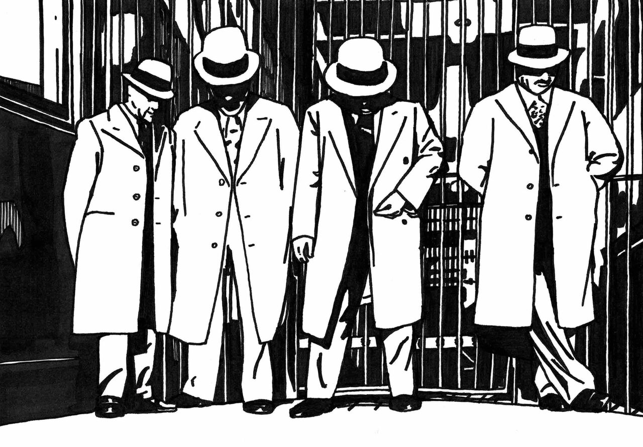 モンド今日の絵 21 4 14 四人組 モンド今日の絵