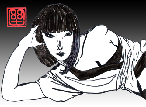 山口小夜子（黒）