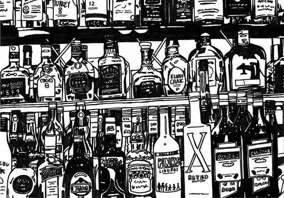 ウィスキーの棚