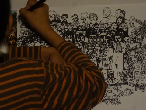 大作を描くモンド