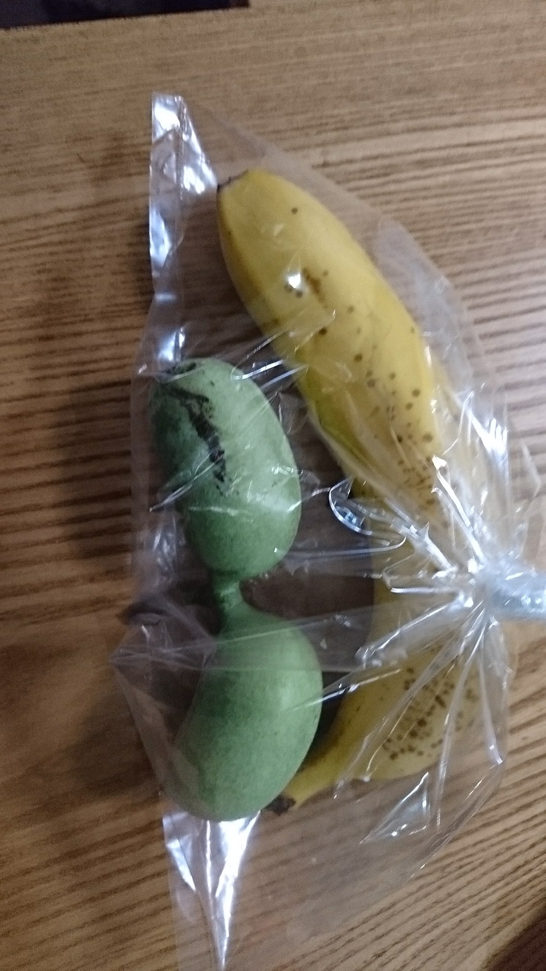 ポポーの実 落ちる 庭池日記