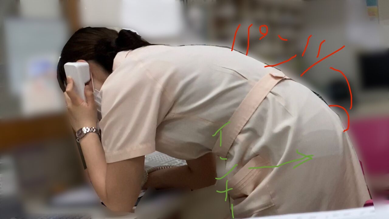 看護師のパンティライン 