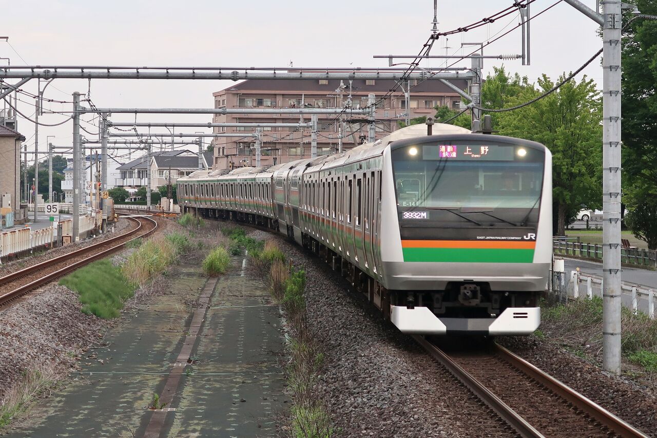レア行先 高崎線 通勤快速 上野行き E233系3000番台 ボクのまいにち レア行先 高崎線 通勤快速 上野行き E233系3000番台 ボクのまいにち