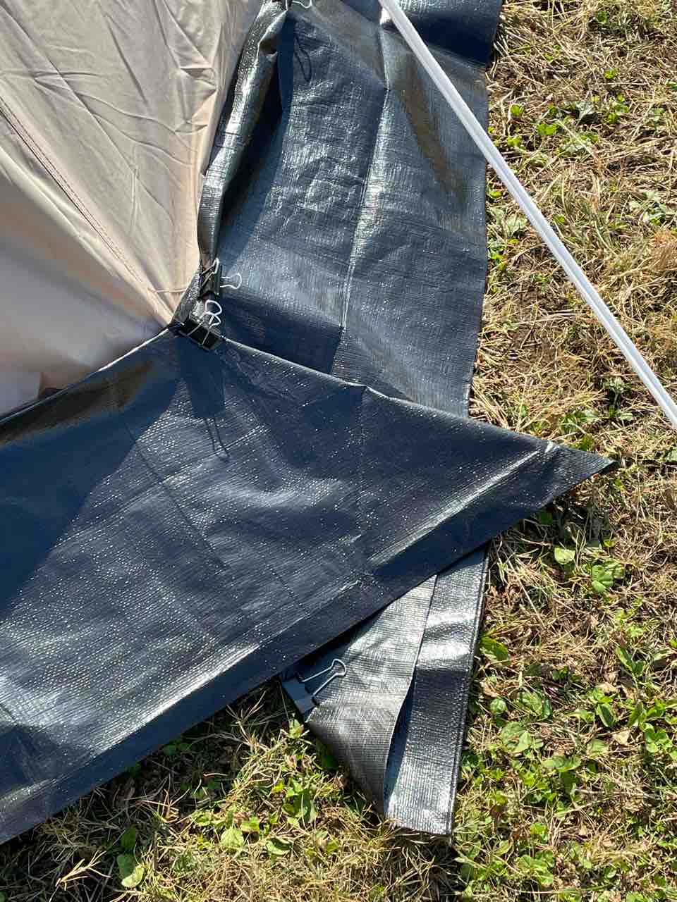 キャンプ】テントスカートを自作する/DODワンポールテント : ぼまの