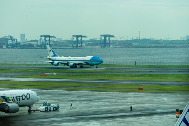 羽田空港でエアフォースワンを撮影してきたお話 ロングライドでいこう 仮