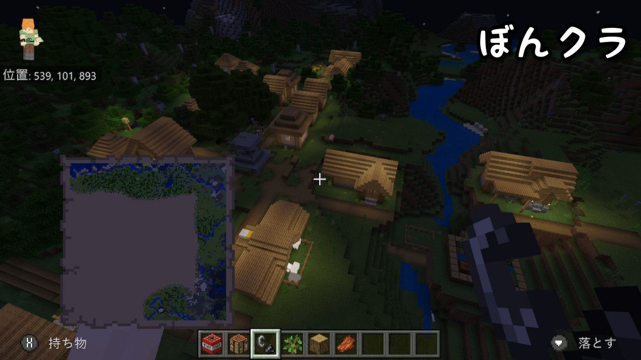 クリエイティブなワールドで村を発見した日 ゾンビは今日も元気 楽しいマインクラフト 8 ぼんクラ日記